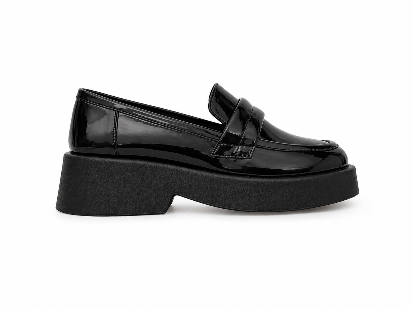 matt glossy loafers